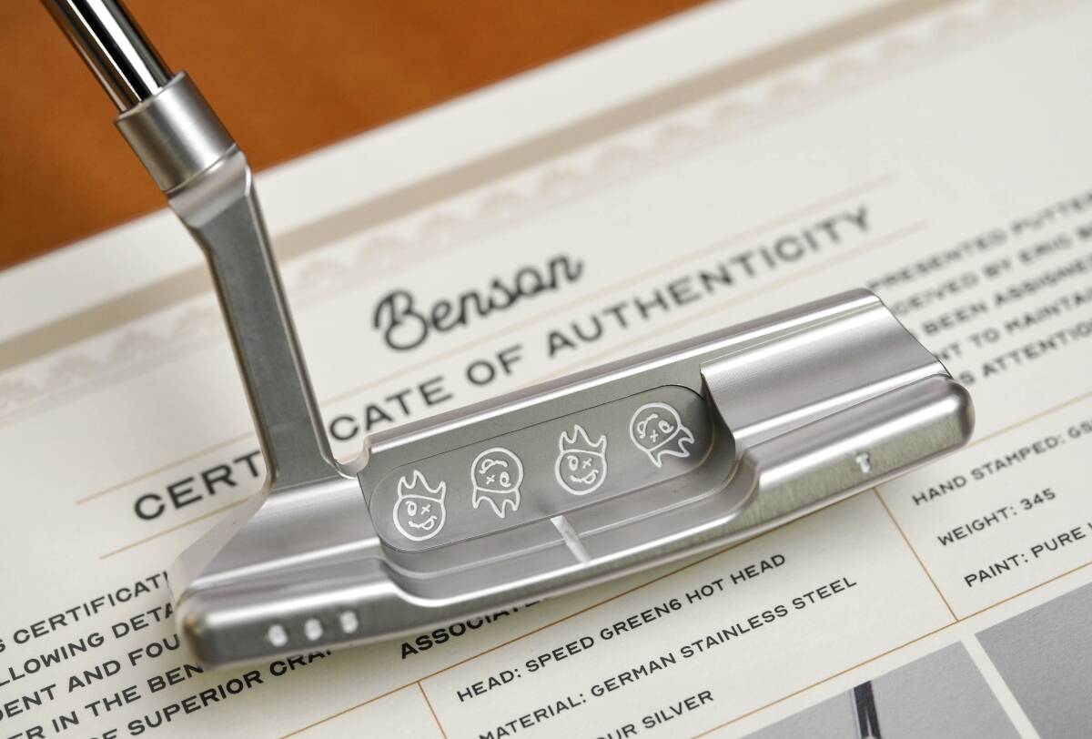新品未使用 Benson SpeedGreen6 ホットヘッド TourT GSS COA有り ジャーマンステンレス 海外直輸入ガレージパター ３４インチ Y-005_画像1