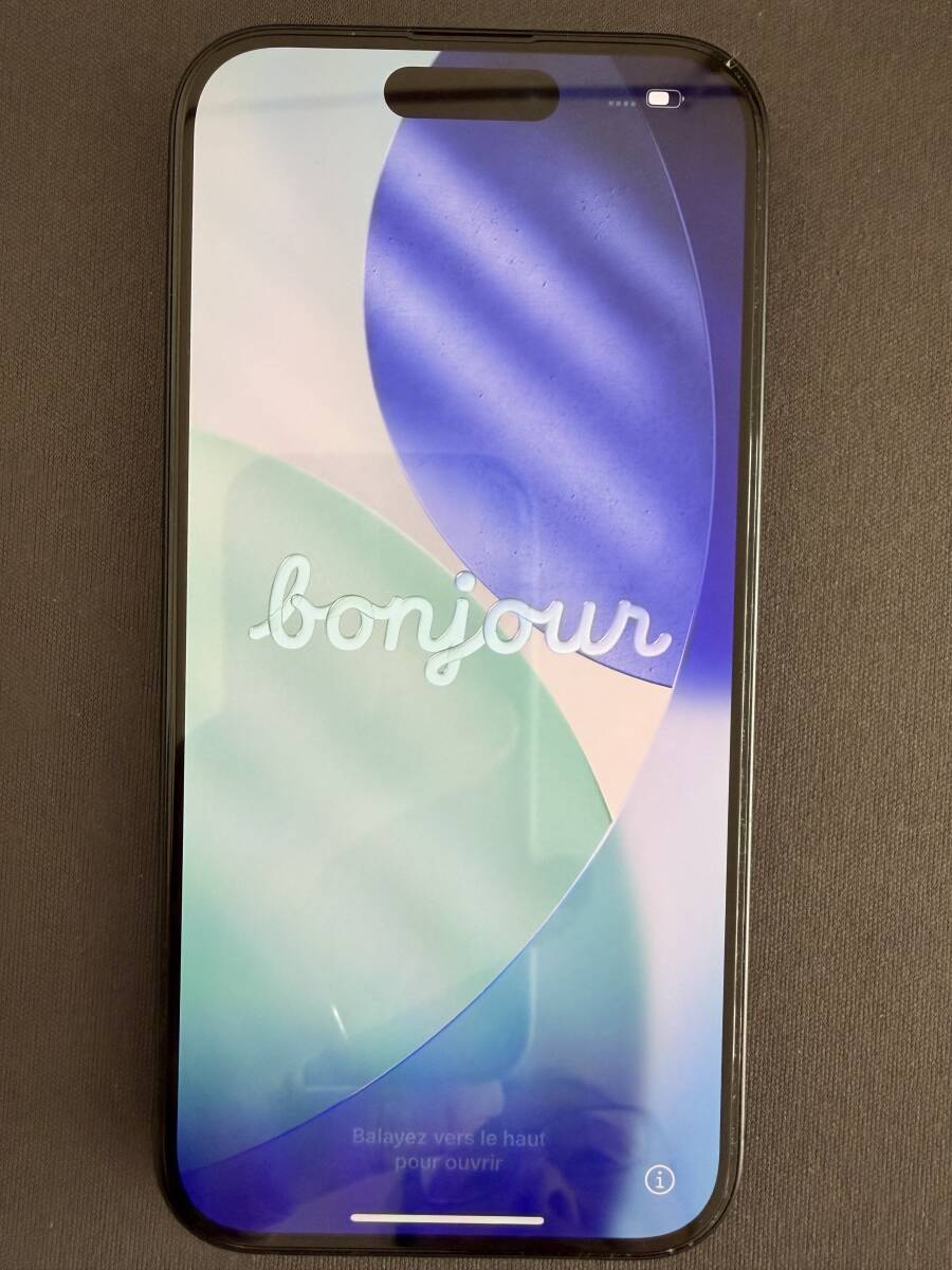 [ прекрасный товар ]Apple iPhone15 нет печать 128GB черный MTMH3J/A батарея 96% SIM свободный кабель не использовался [ бесплатная доставка ]