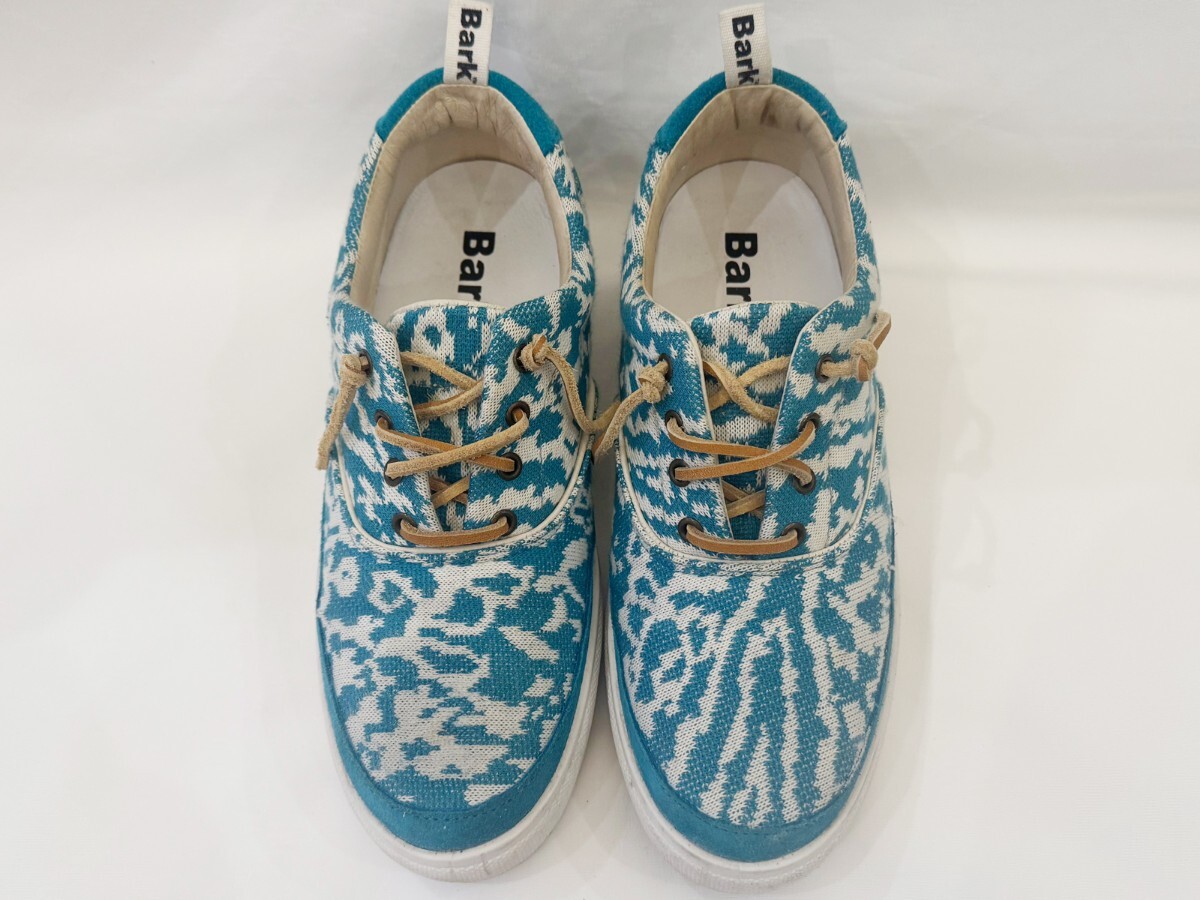 Bark バーク 織 ニット アッパー ローカット スニーカー イタリア製_画像3