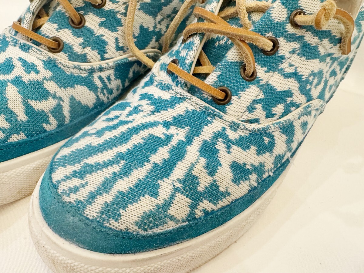 Bark バーク 織 ニット アッパー ローカット スニーカー イタリア製_画像4