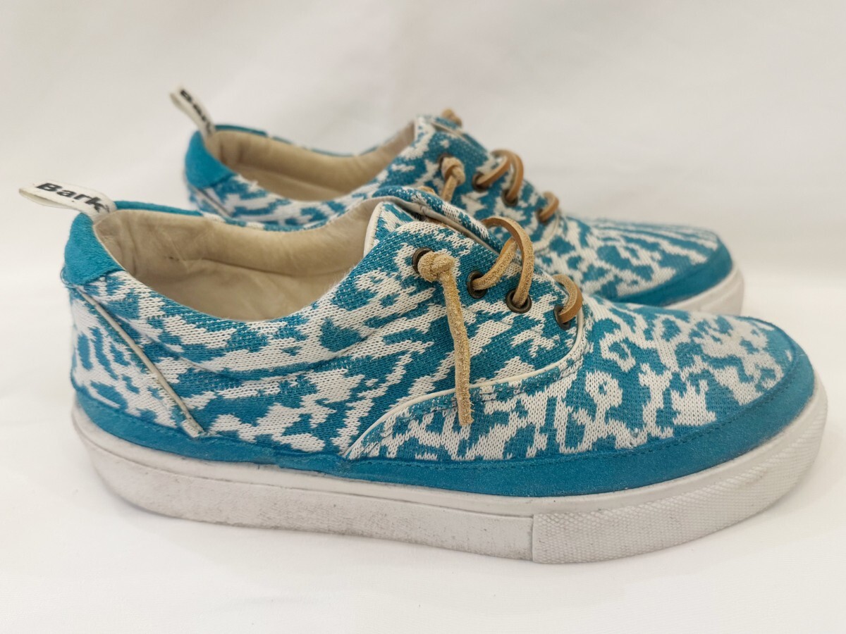 Bark バーク 織 ニット アッパー ローカット スニーカー イタリア製_画像6