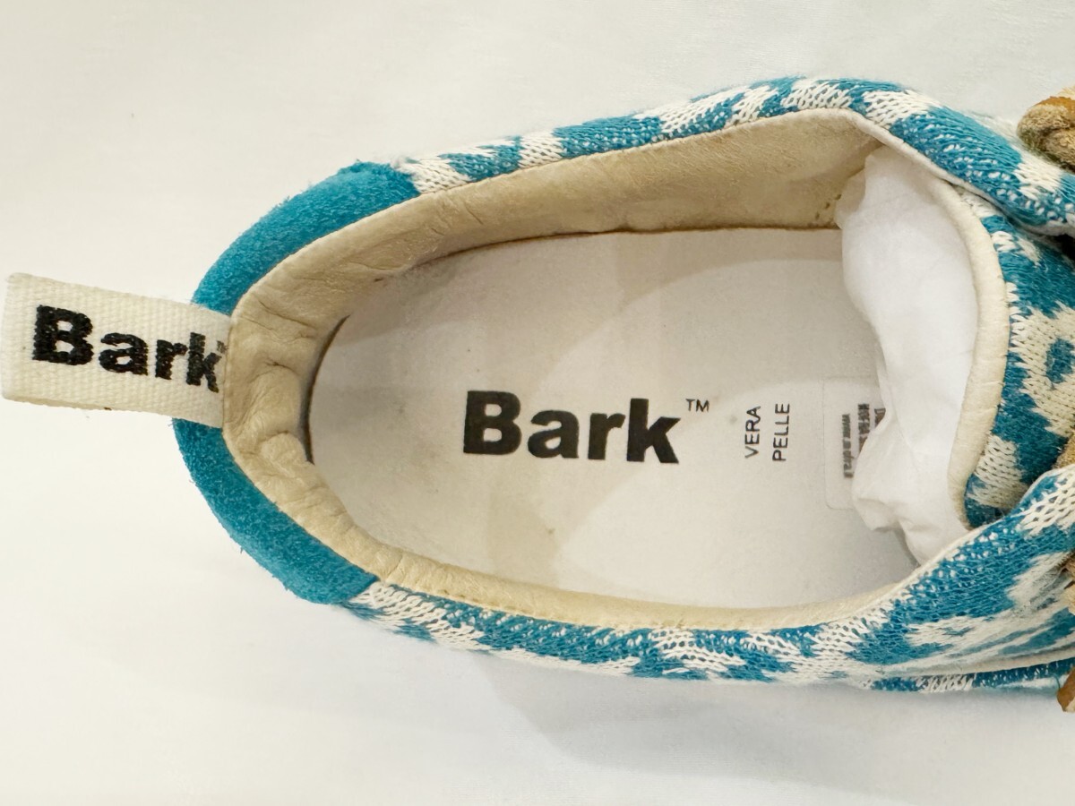 Bark バーク 織 ニット アッパー ローカット スニーカー イタリア製_画像8