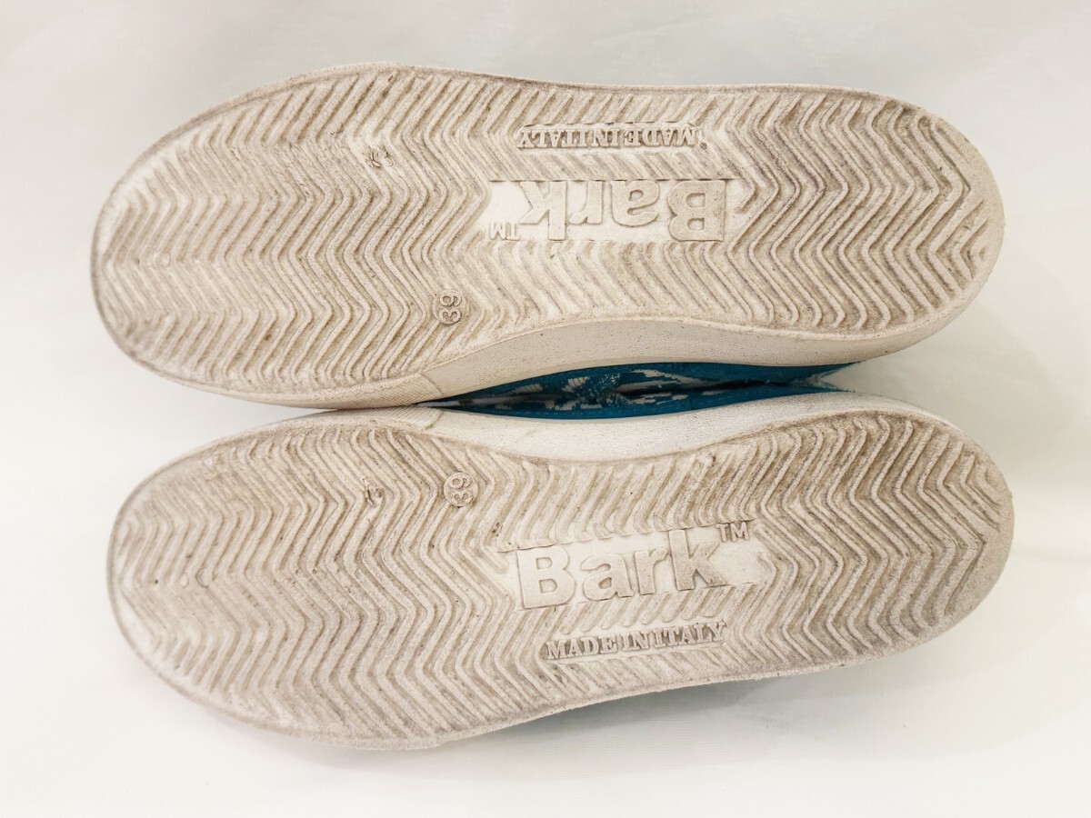 Bark バーク 織 ニット アッパー ローカット スニーカー イタリア製_画像9