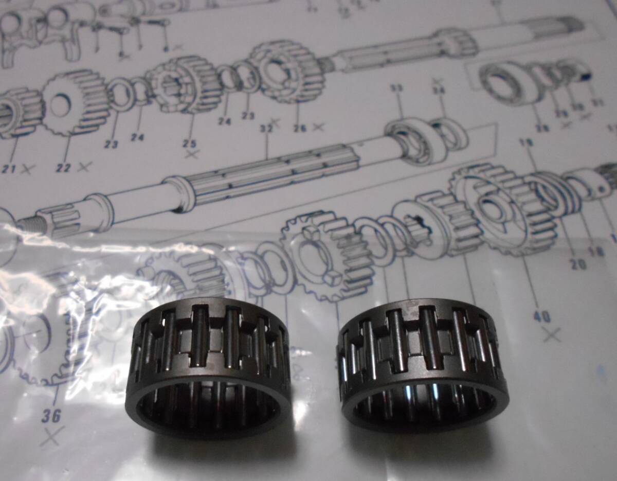 送料無料 新品 未使用 カワサキ 750SS H2 500SS マッハ ニードルベアリング C3(クリアランス3) 1台分 2個セット(検索用)Z1 Z2 W1 W3_画像3