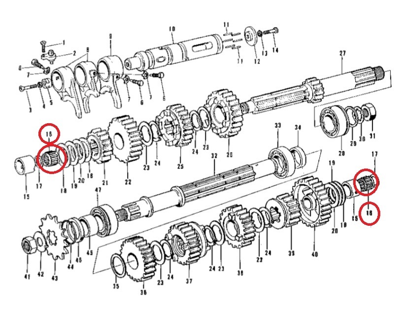 送料無料 新品 未使用 カワサキ 750SS H2 500SS マッハ ニードルベアリング C3(クリアランス3) 1台分 2個セット(検索用)Z1 Z2 W1 W3_画像4