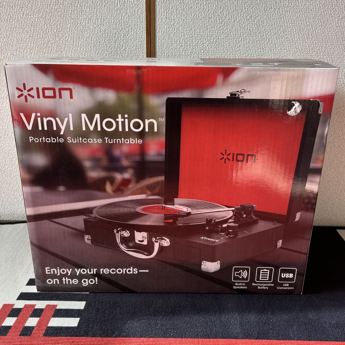 Portable Suitcase Turntable Vinyl Motion_画像6
