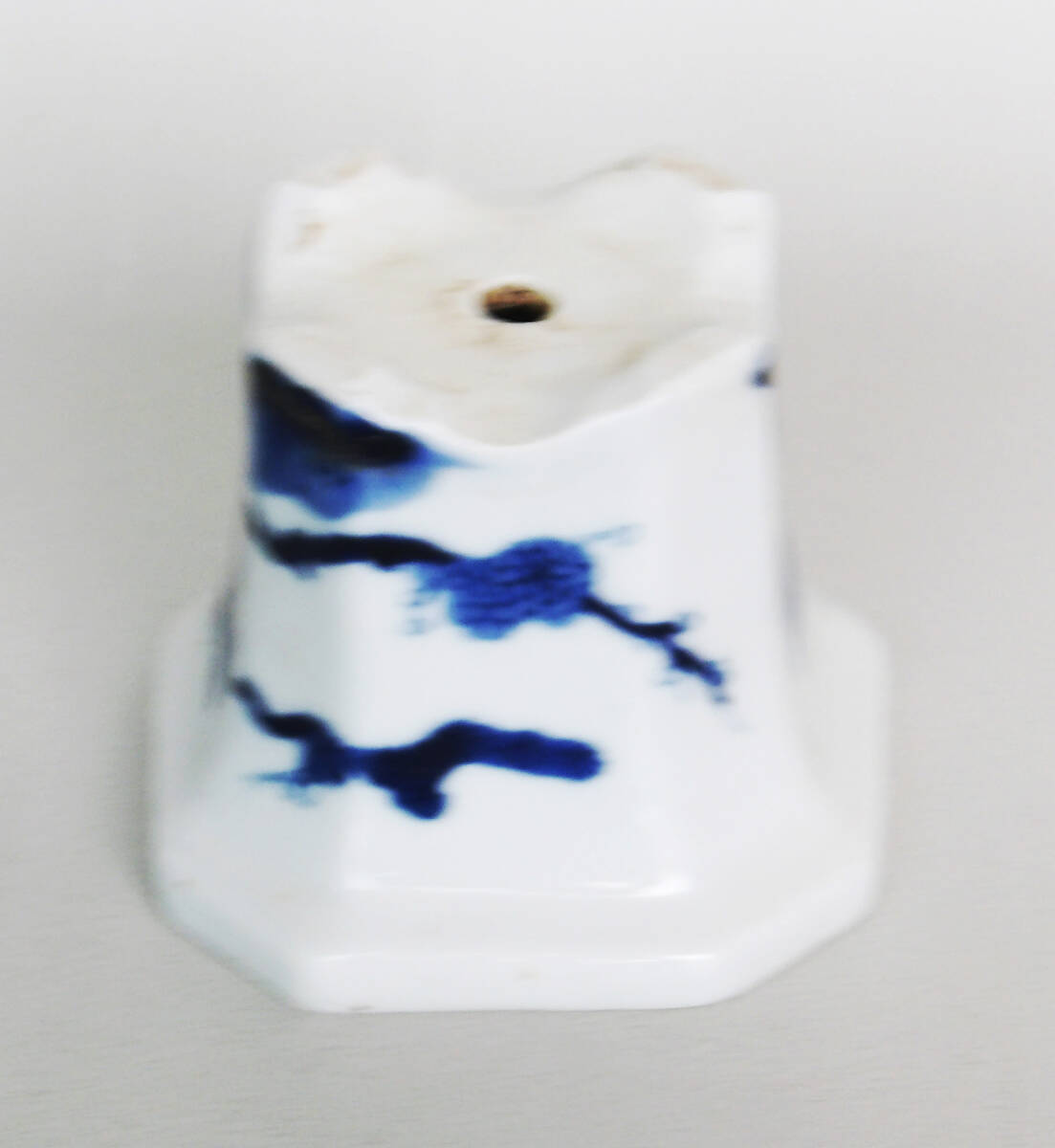 染付 松梅の図 ミニ植木鉢 盆栽_画像9