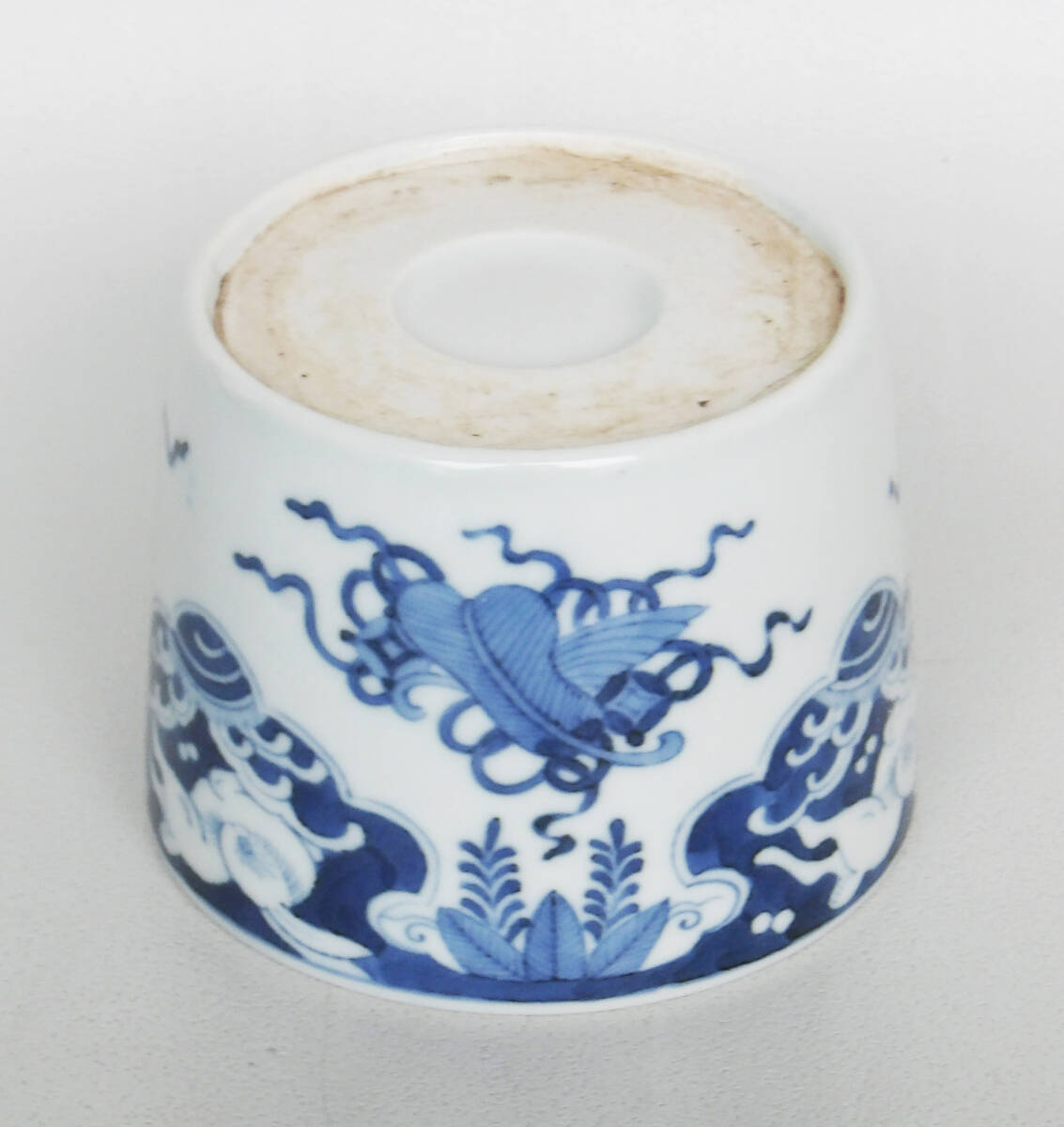 染付　宝尽文　波兎の図　大振り蕎麦猪口_画像9