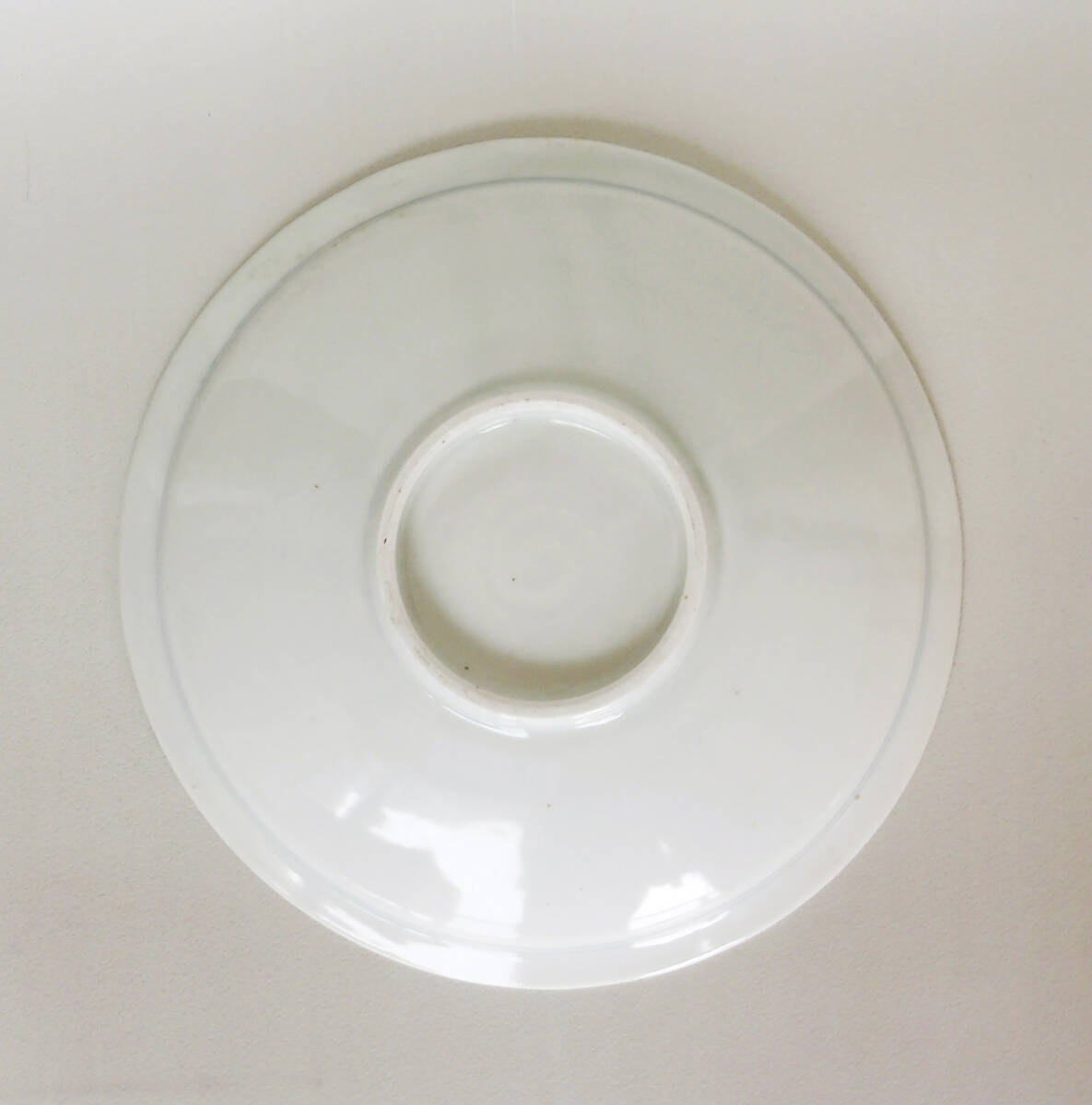 染付　楼閣　山水　帆船　人物の図　中皿_画像7