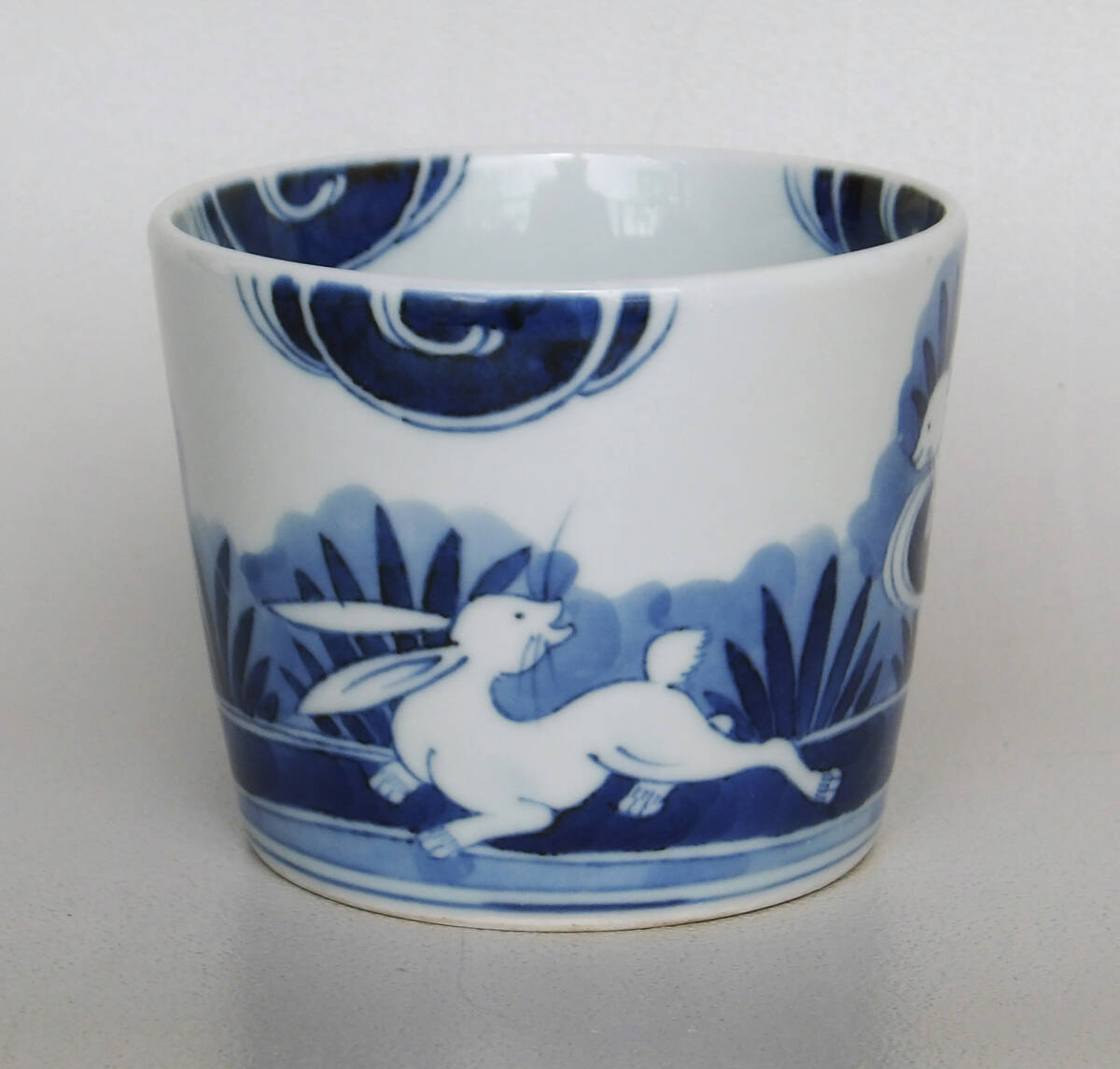 染付　波兎の図　蕎麦猪口_画像3