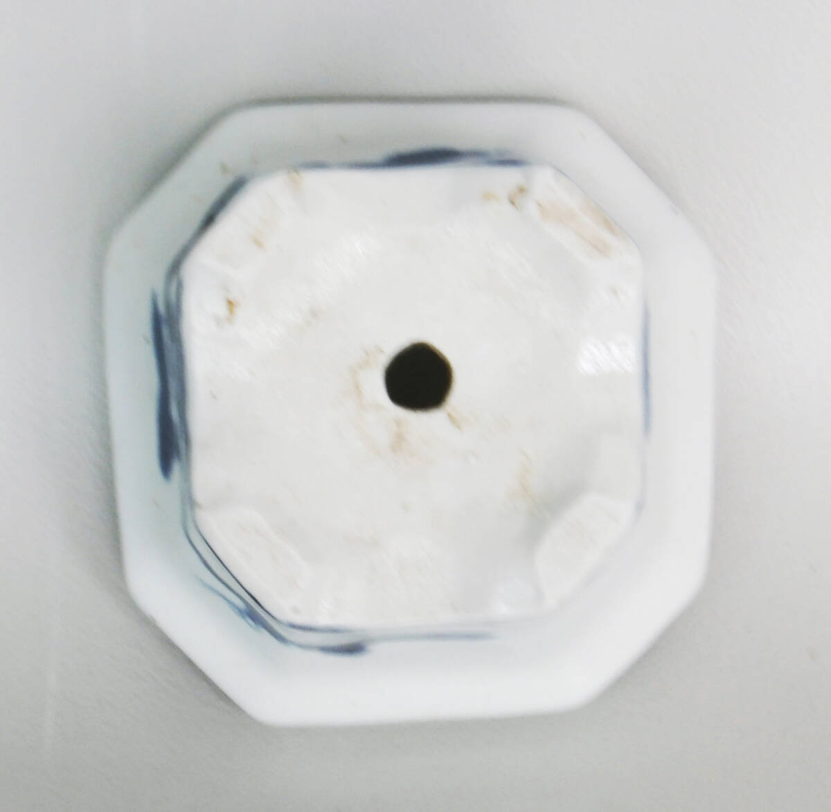 染付 松梅の図 ミニ植木鉢 盆栽_画像10