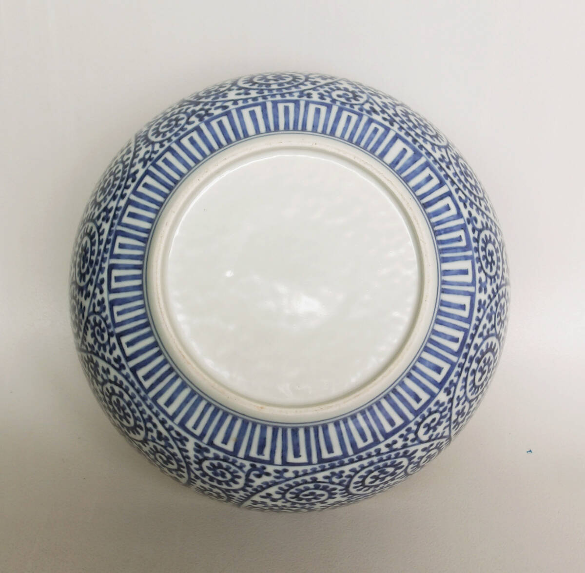 染付　蛸唐草の図　大鉢_画像7