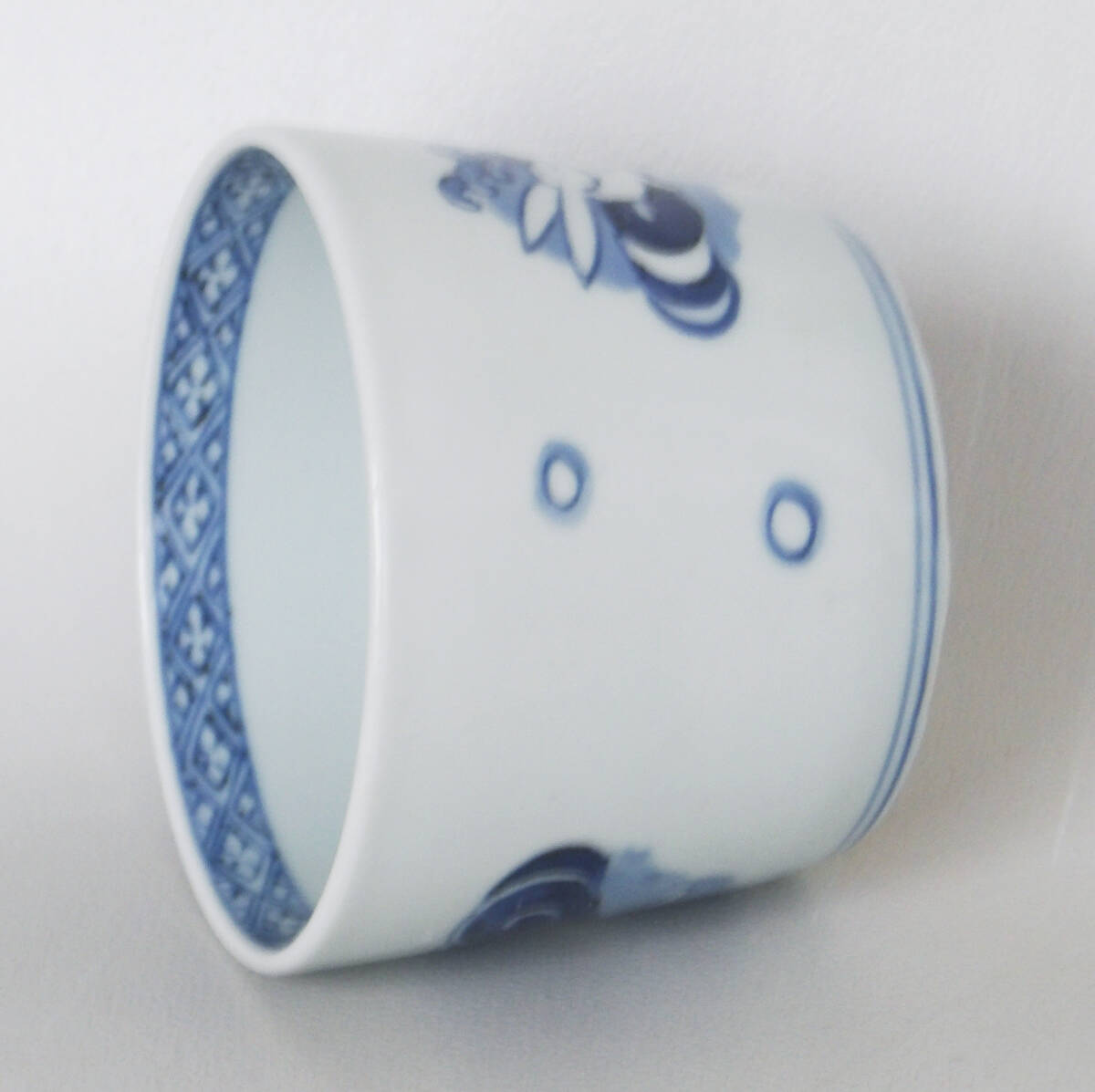 染付　波兎の図　蕎麦猪口_画像3