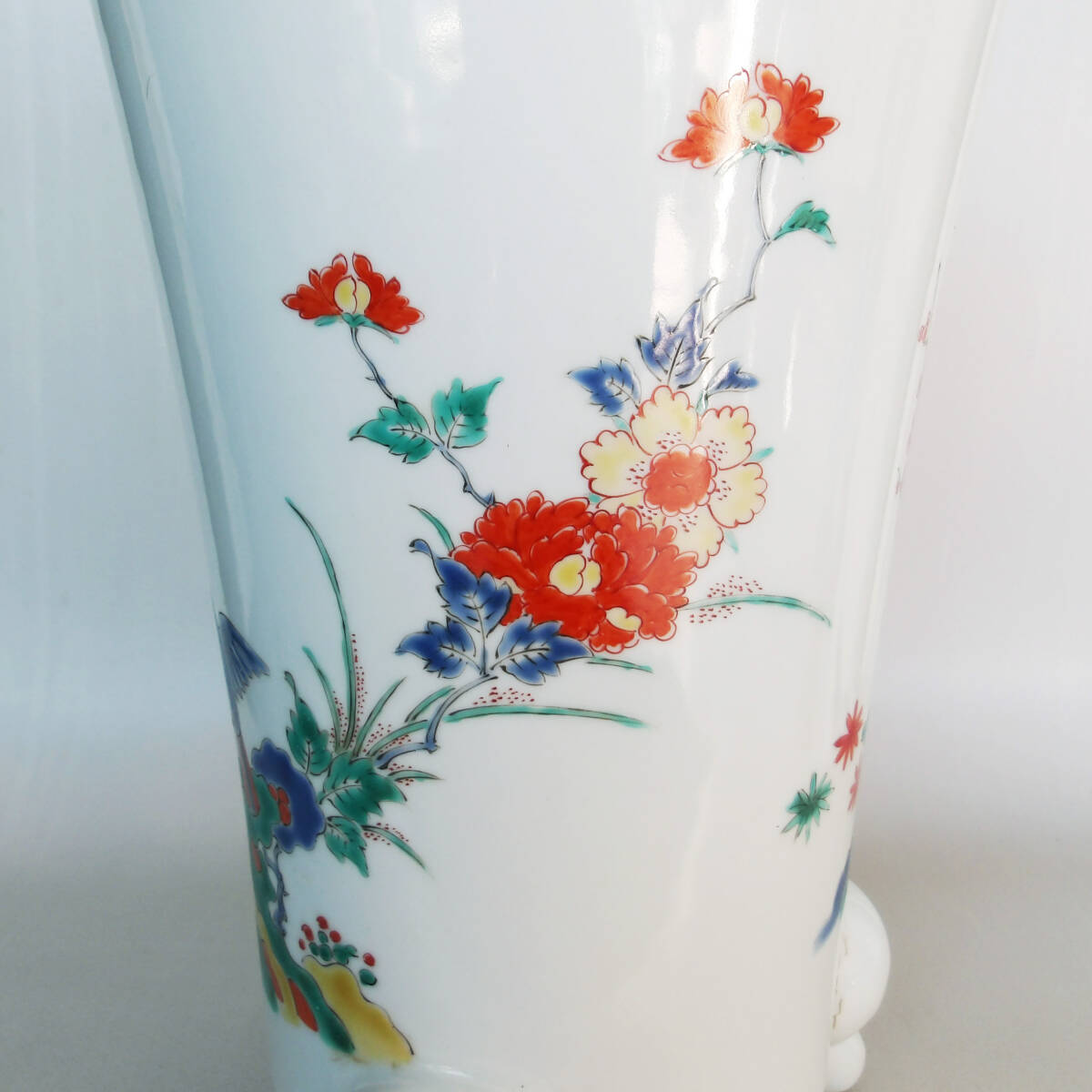 色絵　花鳥の図　蘭鉢　盆栽_画像4