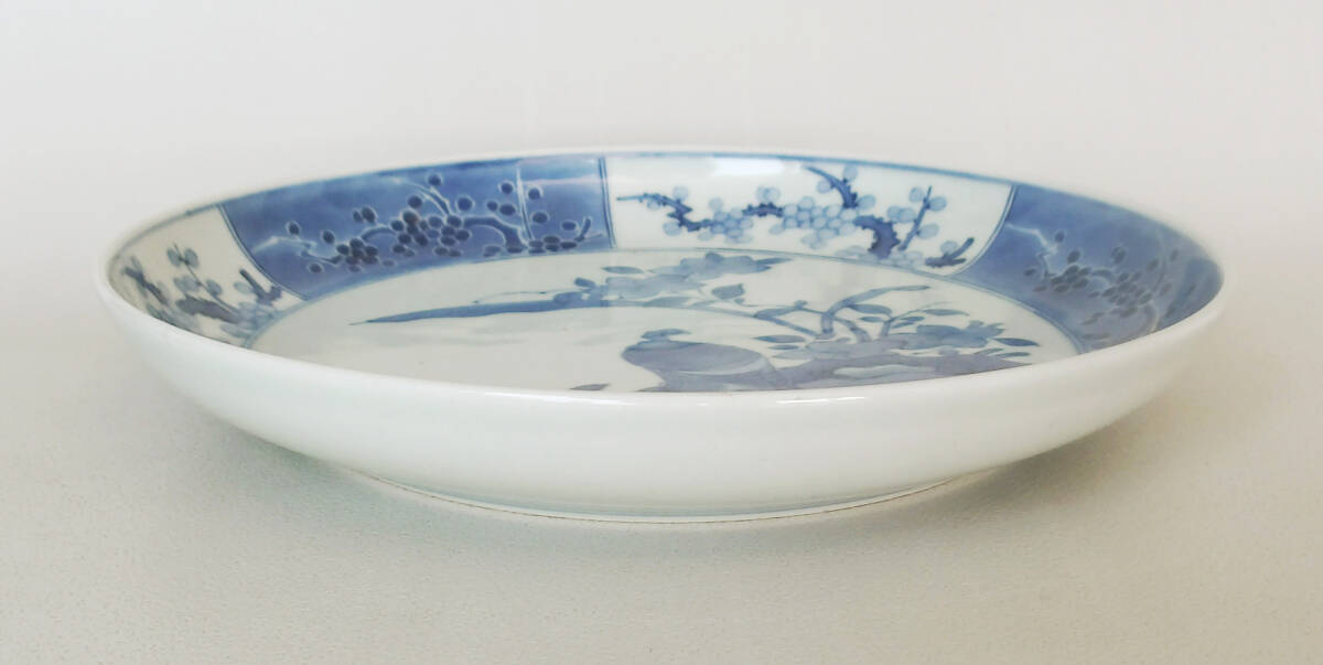 染付 花鳥の図 中皿_画像6