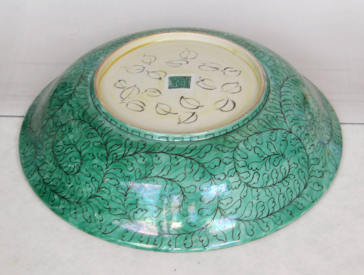 色絵　松竹梅　人物の図　大鉢_画像10