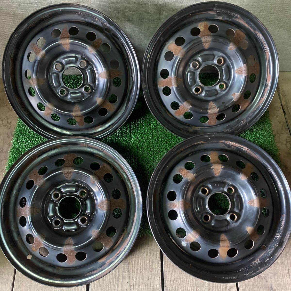 スバル SUBARU純正ホイール ステラ サンバー 14インチ 14×4.5J+45 PCD100-4H ハブ;59mm 沖縄離島発送不可_画像1