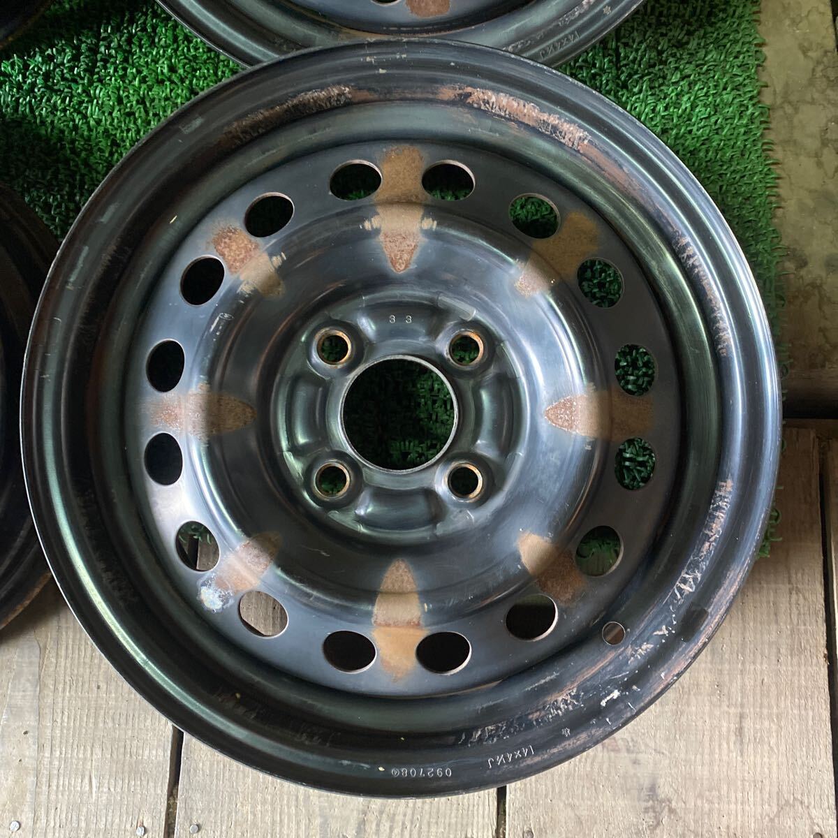 スバル SUBARU純正ホイール ステラ サンバー 14インチ 14×4.5J+45 PCD100-4H ハブ;59mm 沖縄離島発送不可_画像3