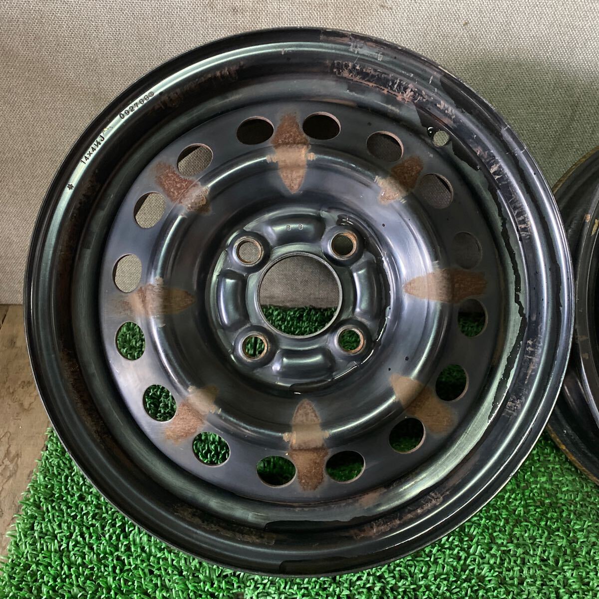 スバル SUBARU純正ホイール ステラ サンバー 14インチ 14×4.5J+45 PCD100-4H ハブ;59mm 沖縄離島発送不可_画像4