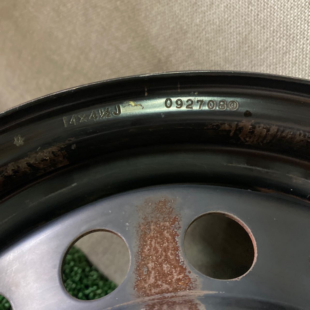 スバル SUBARU純正ホイール ステラ サンバー 14インチ 14×4.5J+45 PCD100-4H ハブ;59mm 沖縄離島発送不可_画像6