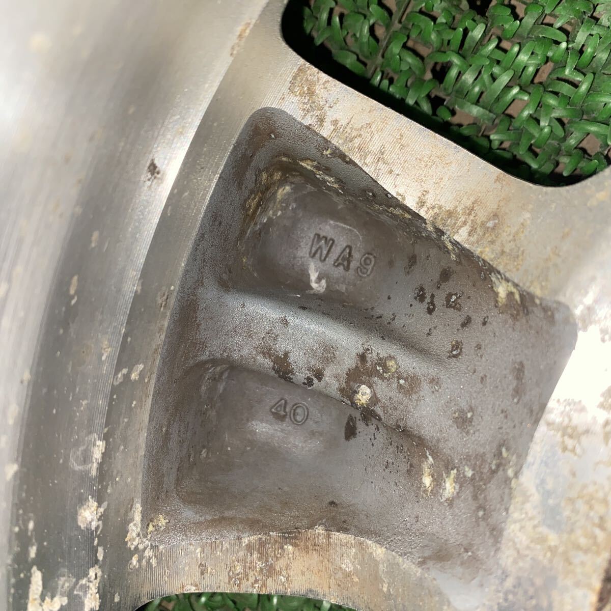 日産 NISSAN純正ホイール テラノ ダットサン 15インチ 15×7J+40 PCD139.7-6H ハブ100mm 沖縄離島発送不可 _画像9