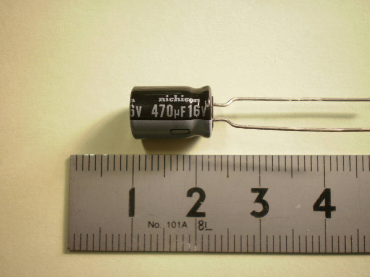 電解コンデンサー 470μF 16V Nichicon　VR(M)シリーズ　　5個セット　未使用品【複数セット有】【管79-3】_画像1