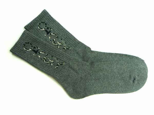 OAKLEY オークリー ソックス グレー 3足組 男女兼用 Mサイズ 帽子 ゴルフ アウトドア 【新品未使用品】 ◆アウトレット◆_画像2