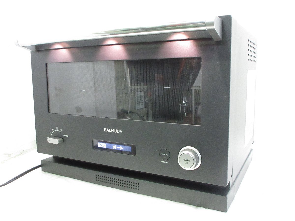 ◎BALMUDA The Range バルミューダ ザ・レンジ オーブンレンジ K04A-BK ブラック 2019年製 w11277_画像1