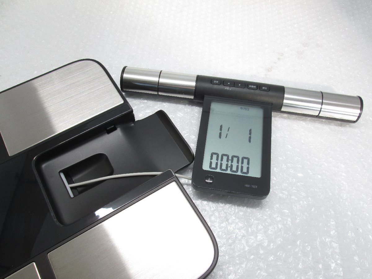 ◎展示品 OMRON オムロン 体重体組成計 カラダスキャン Bluetooth HBF-702T w112723_画像3