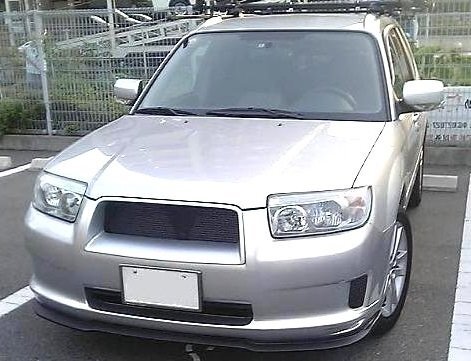 ★売り切り★[未使用/黒]★Stage21/セレブリップ★SG5/SG9 フォレスター STI/クロススポーエアブレイク エアロフロントリップ［L/FORSA］_画像1