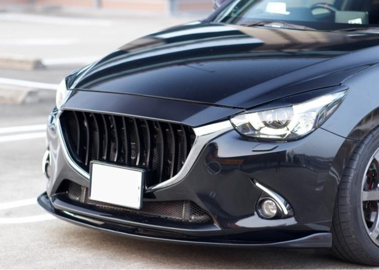 [特価/未使用/黒塗装]★Stage21/セレブリップ★DJ3AS/DJ5AS/DJ5FS/DJLFS デミオ 13C/13S/15C/15S等用FRP製エアロフロントリップ [D/DMOE]_画像2