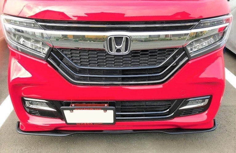 ★Stage21/セレブリップ/カーボン製★[新品/ビス付属]JF3/JF4 N-BOX カスタム用エアロフロントカーボンリップスポイラー ［D/NBOXC-CL］_画像2