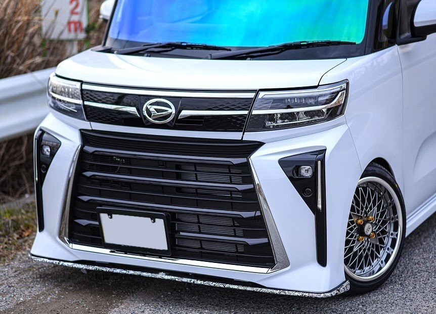 ★売り切り★[未使用/黒塗装済み]★Stage21/セレブリップ★LA650S/LA660S タントカスタム用エアロフロントリップスポイラー ［D/TANG］_画像2