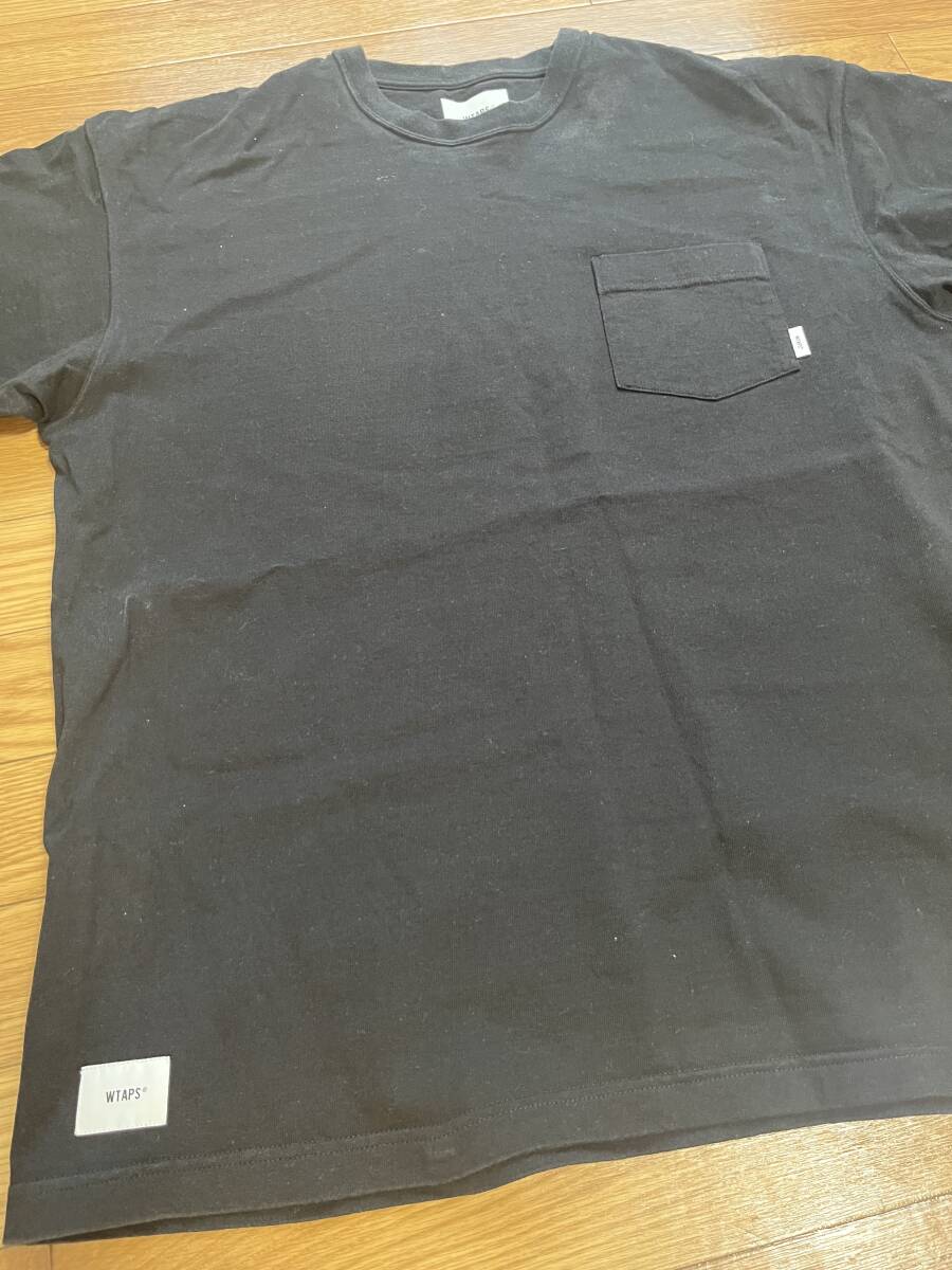 【USED】WTAPS ポケット Tee BLACK LARGE(3) / ダブルタップス No.2_画像2