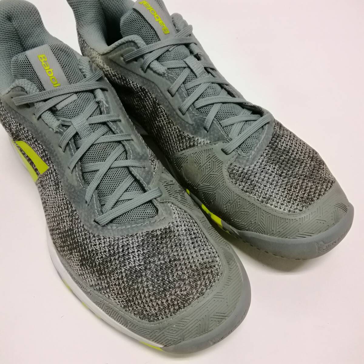 Babolat バボラ スニーカー テニスシューズ 靴 26cm JET TERE ジェットテレ グレー オムニクレー_画像9