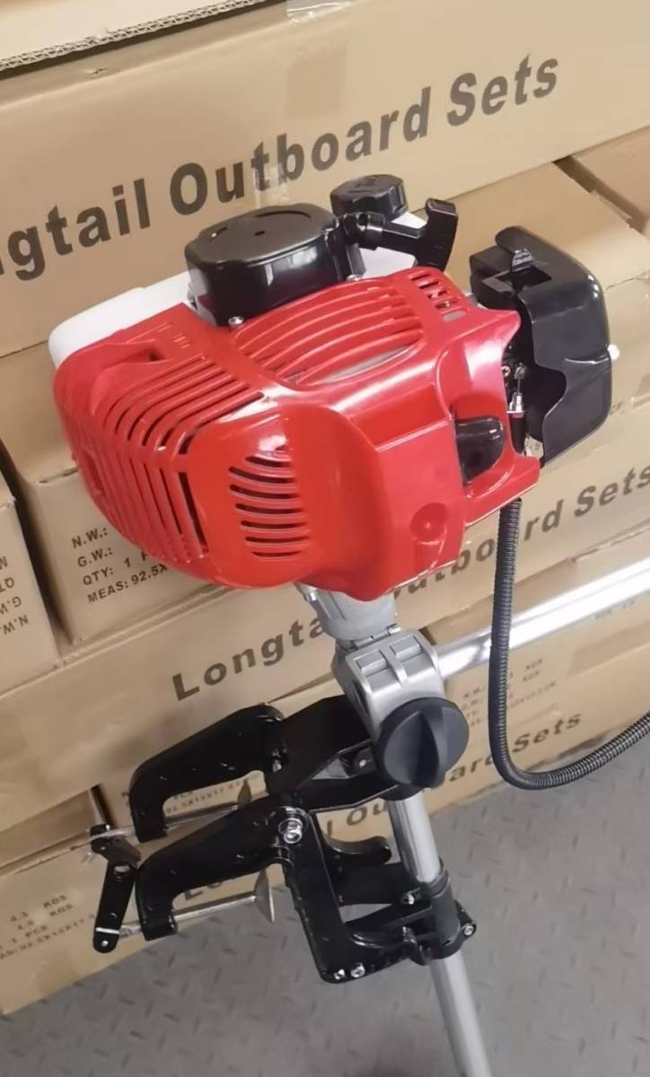 船外機 エンジン 2スト 52cc クラス最強 免許不要 釣り ゴムボート フィッシング 船_画像3