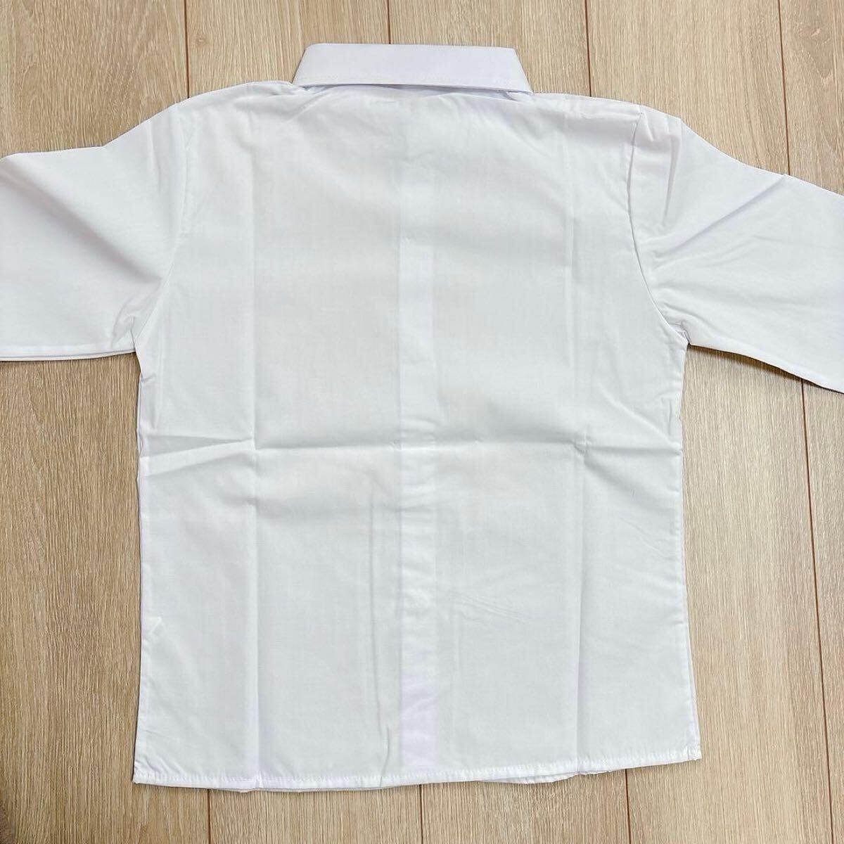 シャツ ブラウス 男の子 女の子 150 白 長袖 ノーマル 丸襟 シンプル フォーマル 制服 発表会 お稽古 卒園式 入学式 冠婚葬祭_画像6