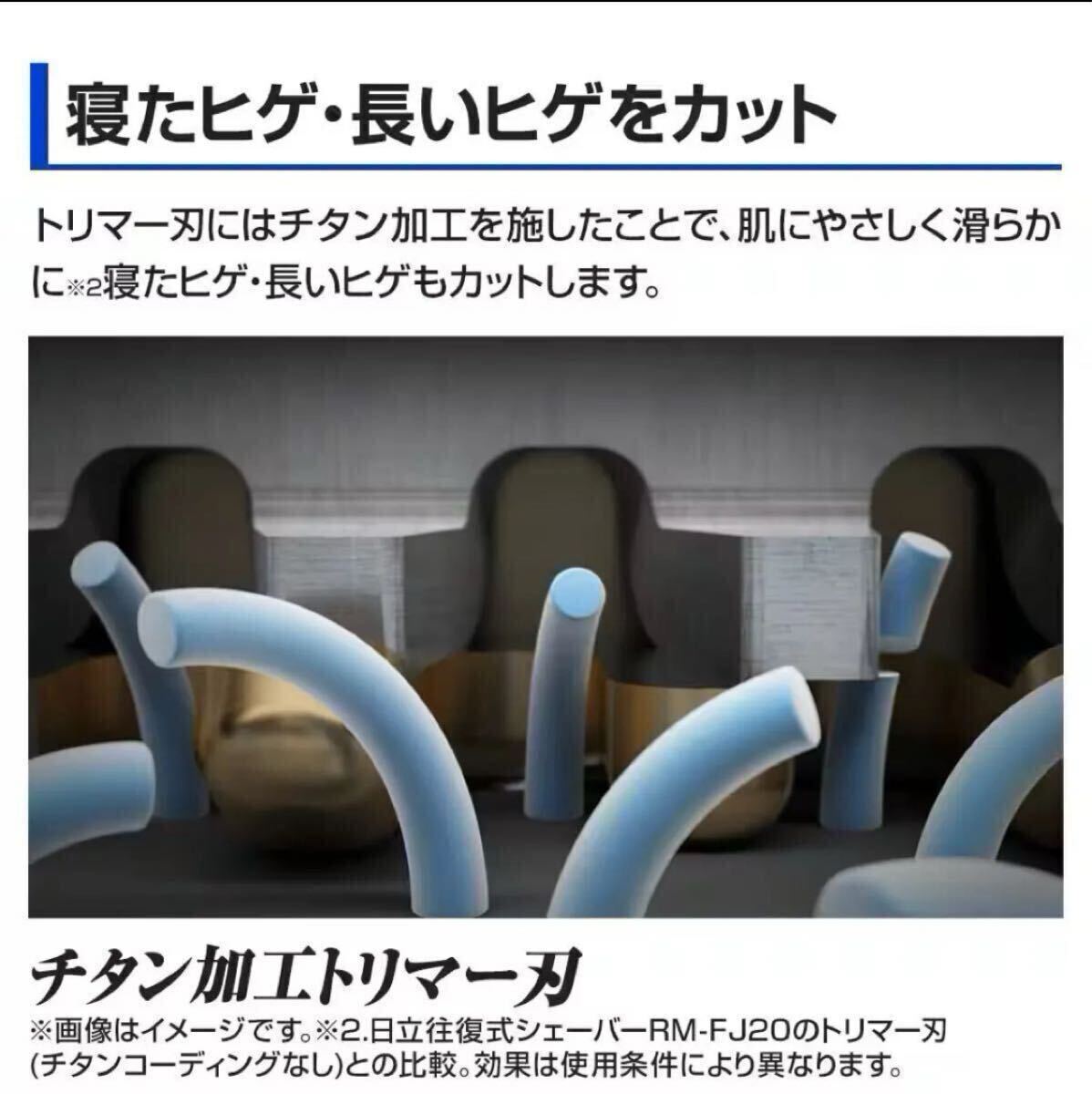 【新品未使用】日立 シェーバー　4枚刃 エスブレード レッド RM-FJ22 N ※交換用替刃無 _画像3