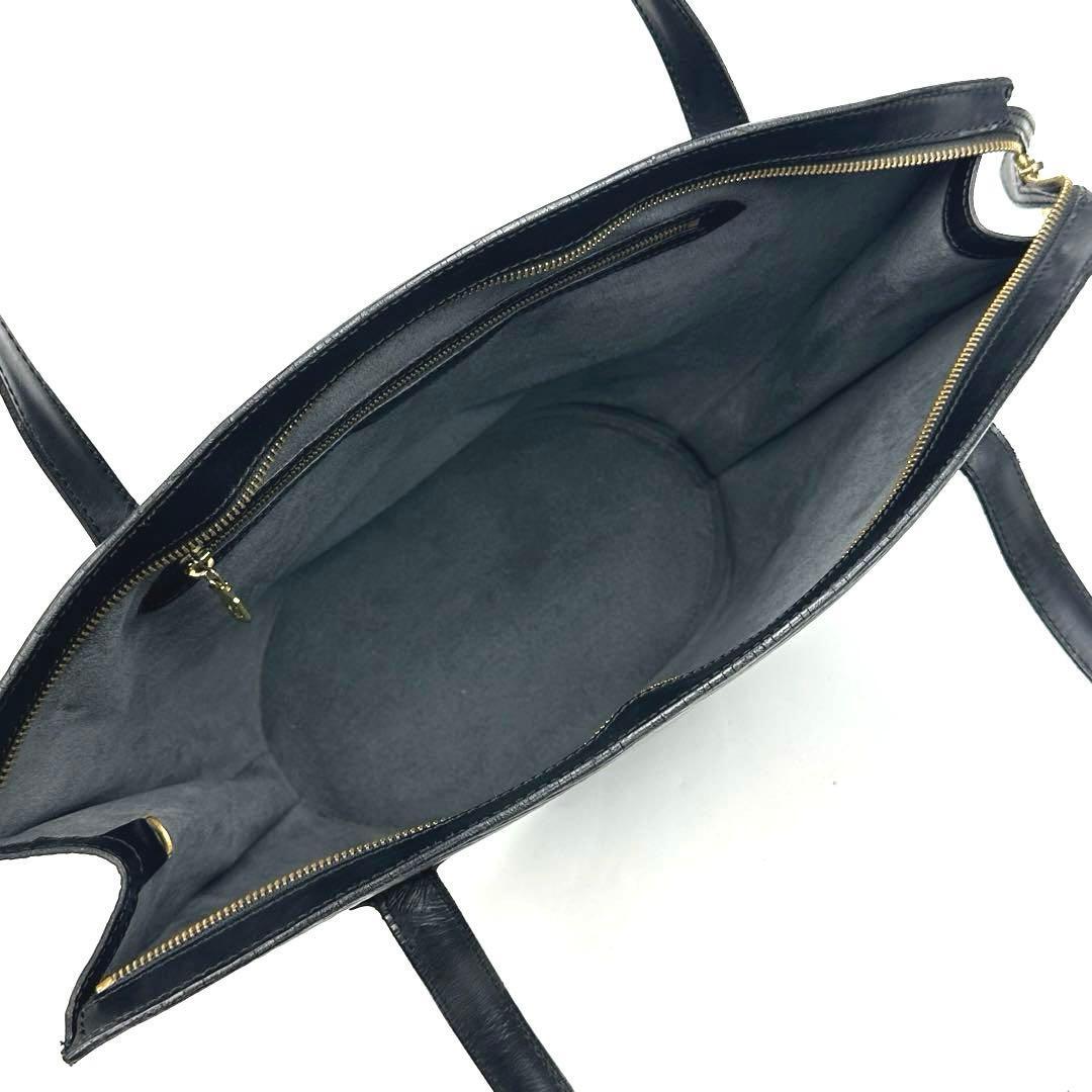 美品■Louis Vuitton ルイヴィトン エピ サンジャック M52262 A21923 ハンドバッグ トートバッグ ノワール 黒 メンズ レディース 男女兼用_画像7