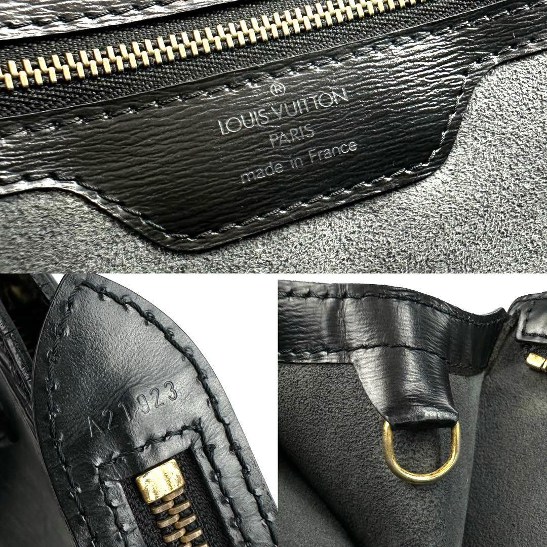 美品■Louis Vuitton ルイヴィトン エピ サンジャック M52262 A21923 ハンドバッグ トートバッグ ノワール 黒 メンズ レディース 男女兼用_画像9
