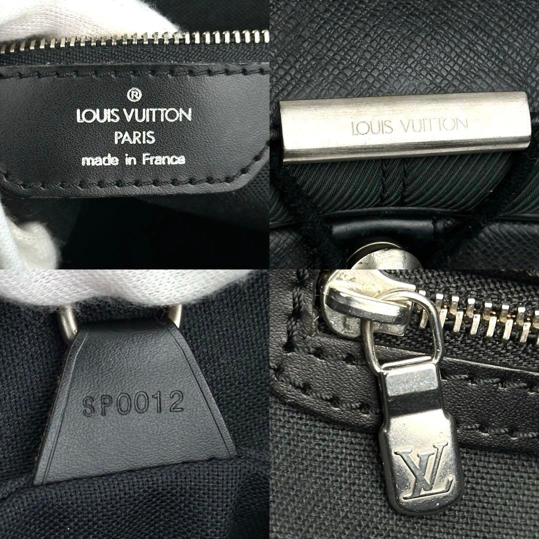 美品■Louis Vuitton ルイヴィトン ヴィクトール タイガ LV M30144 SP0012 ショルダーバッグ クロスボディ 肩掛け 斜め掛け 革 黒 男女兼用_画像9