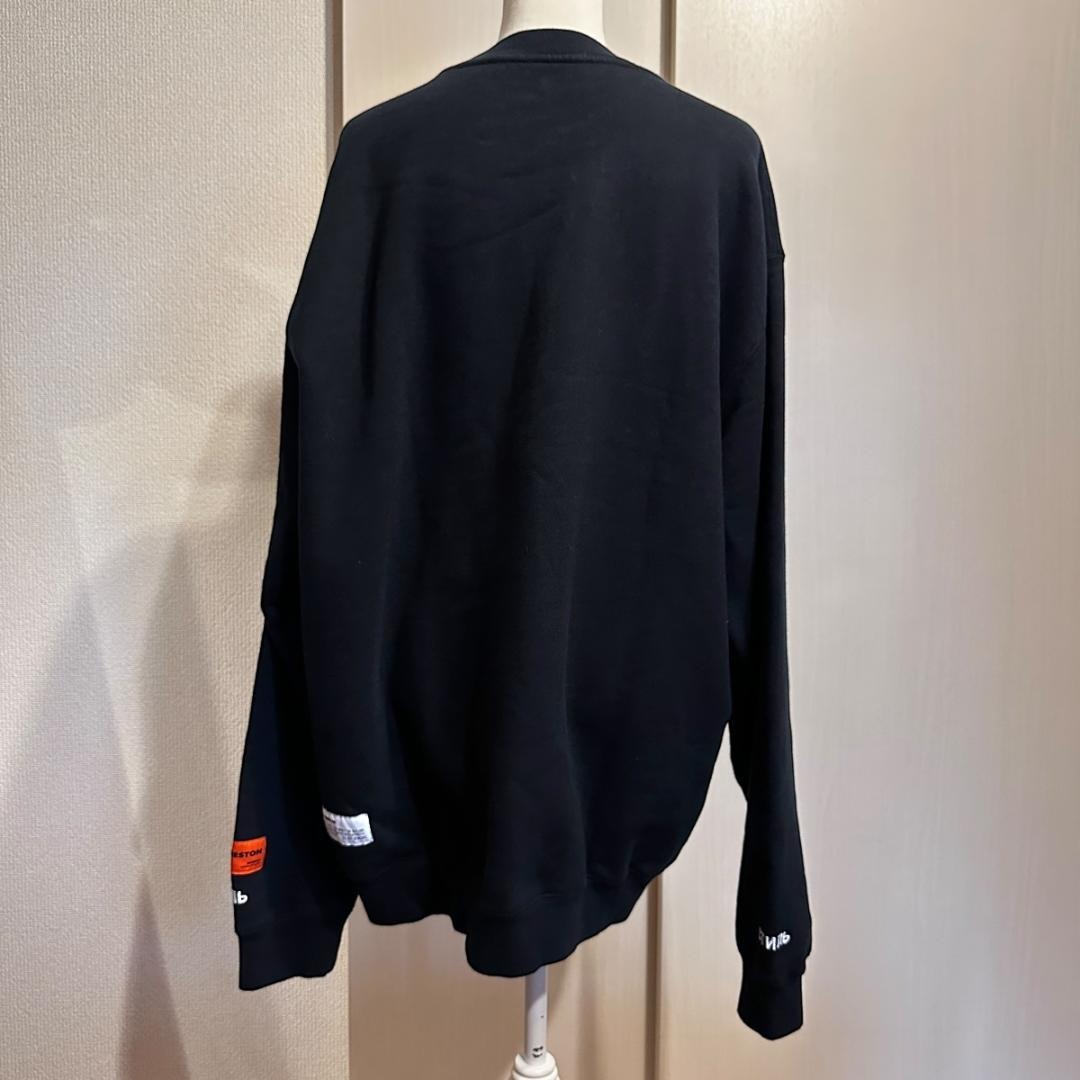【HERON PRESTON】スウェット ブラック 鳥モチーフ / ak498_画像4