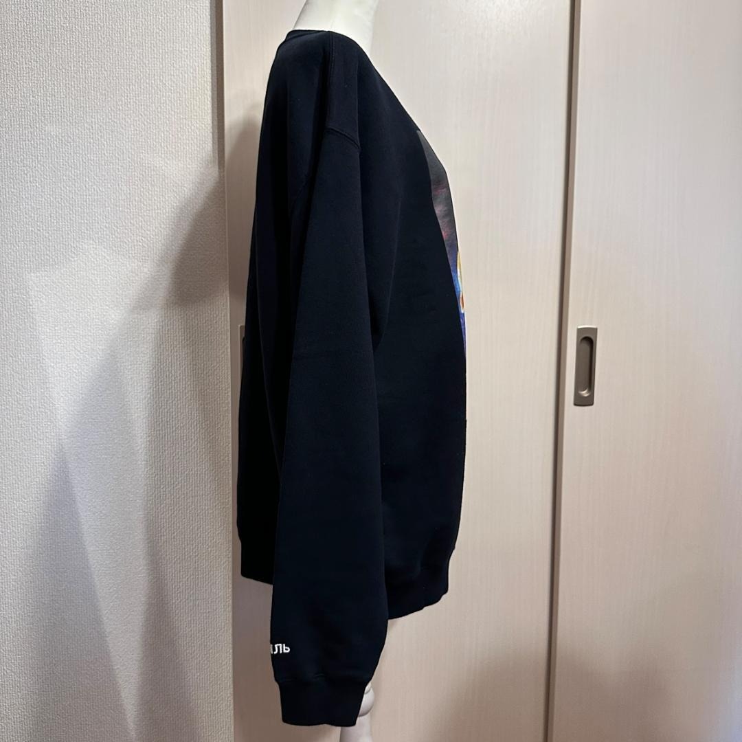 【HERON PRESTON】スウェット ブラック 鳥モチーフ / ak498_画像3