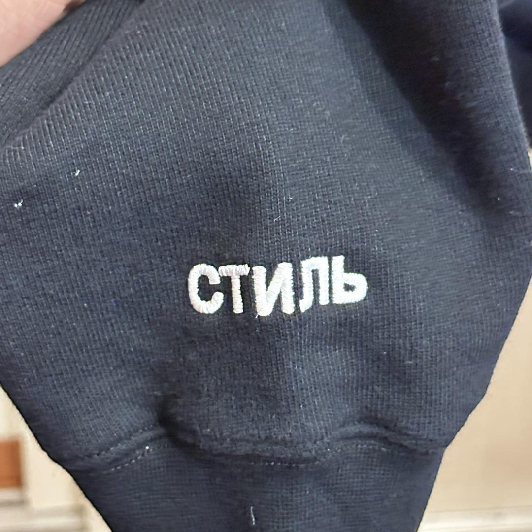 【HERON PRESTON】スウェット ブラック 鳥モチーフ / ak498_画像5