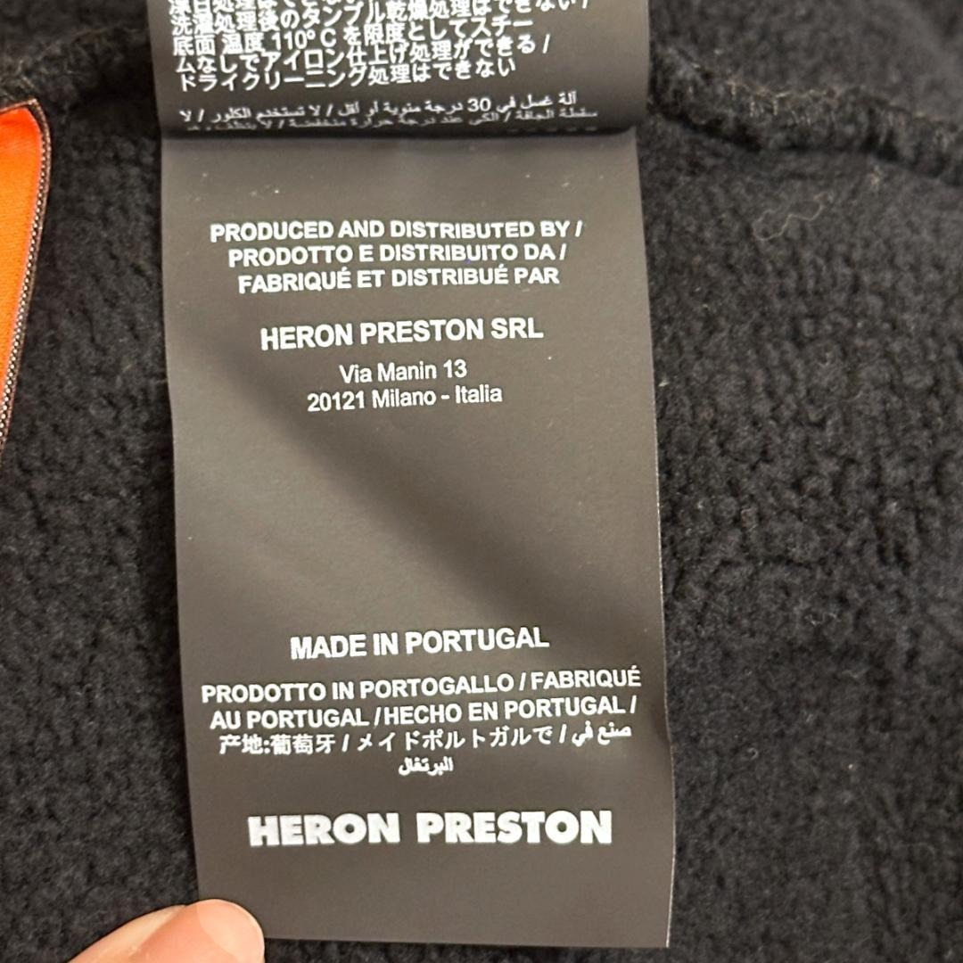 【HERON PRESTON】スウェット ブラック 鳥モチーフ / ak498_画像7