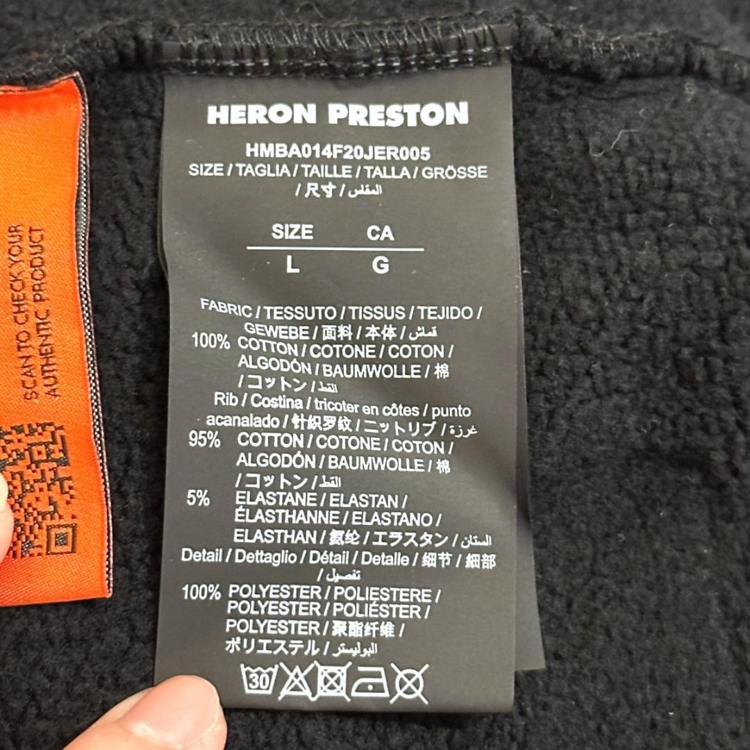 【HERON PRESTON】スウェット ブラック 鳥モチーフ / ak498_画像8