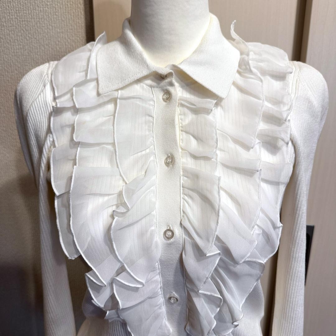 【新品タグ付】【SNIDEL】レースセーター 襟付き フリーサイズ/ ak503_画像2