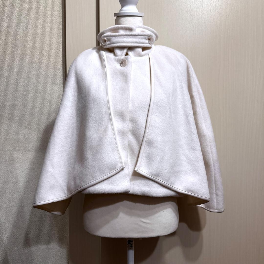 SNIDEL　ポンチョ　白　フリーサイズ　HR0626_画像1