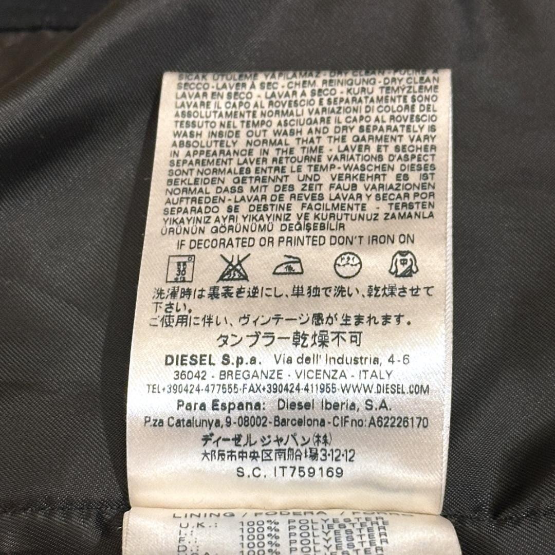 DIESEL BLACK GOLD　コート　黒　HR0612_画像10
