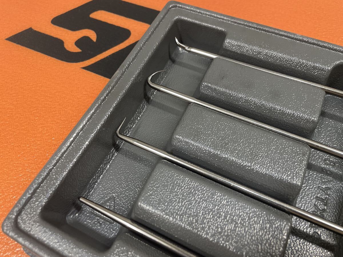 Snap-on ピックツールセット SGLASA604BHV ハイビジ イエロー 4本セット スナップオン ドライバー_画像4